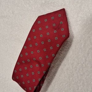 Stafford #62  Vintage Red with Teal Squares